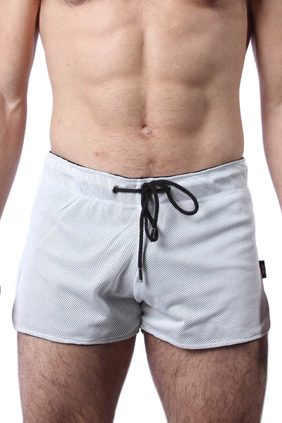 Cellblock 13 White Midfield Mesh Reversible Short