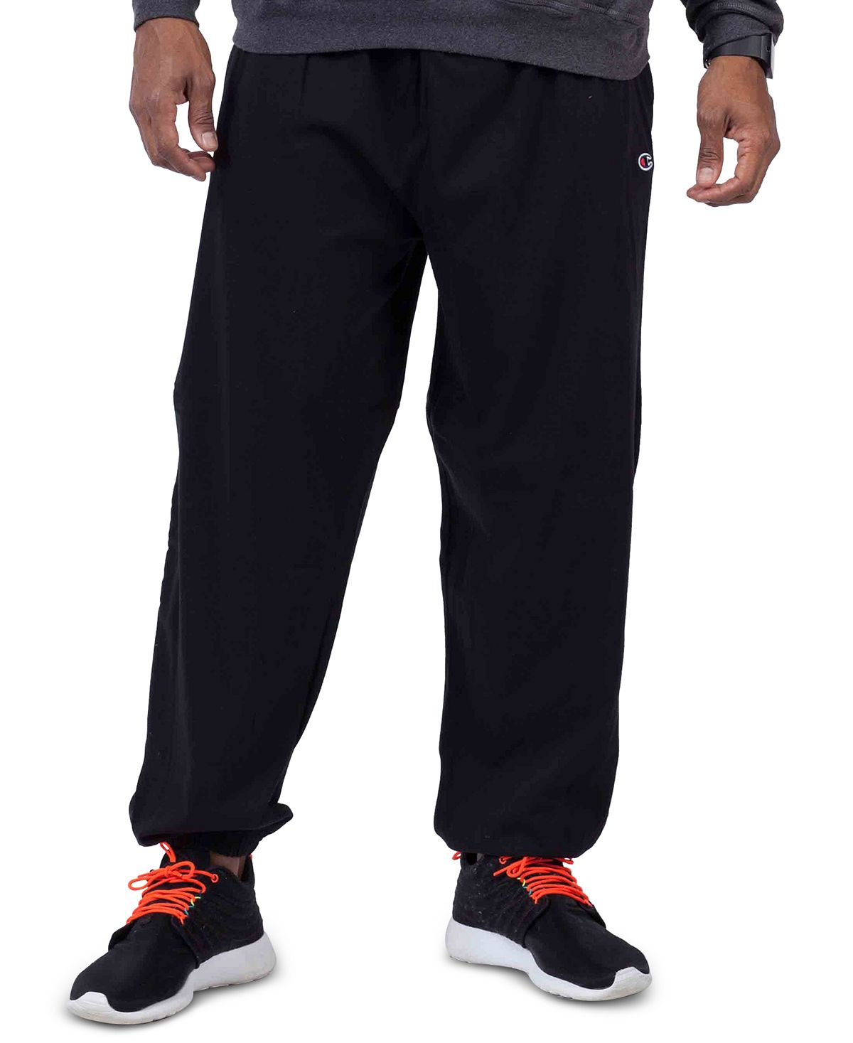 Champion Big & Tall Fleece Pants Black