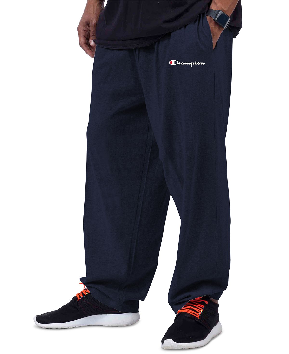 Champion Big & Tall Script Logo Joggers Navy