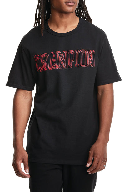 Champion Heritage Graphic Tee in Black
