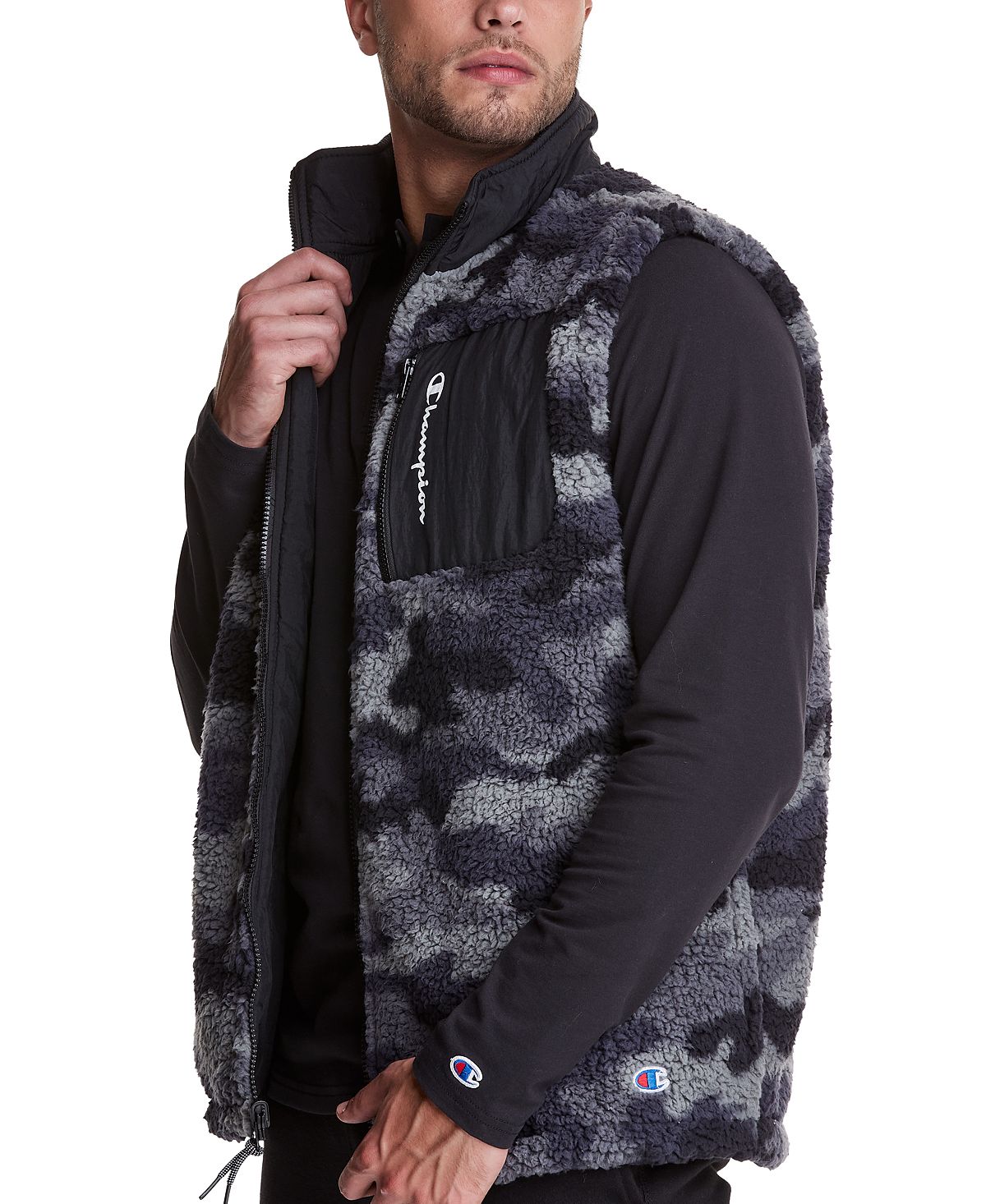 Champion High Pile Reversible Fleece Vest Camo Ammo