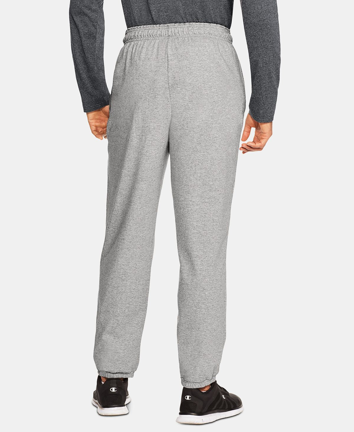 Champion Jersey Banded Bottom Pants Oxford Gray
