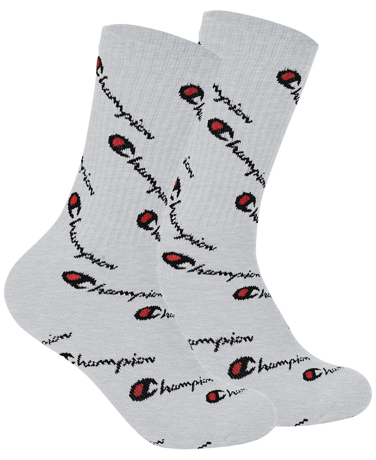 Champion Logo Crew Socks Grey