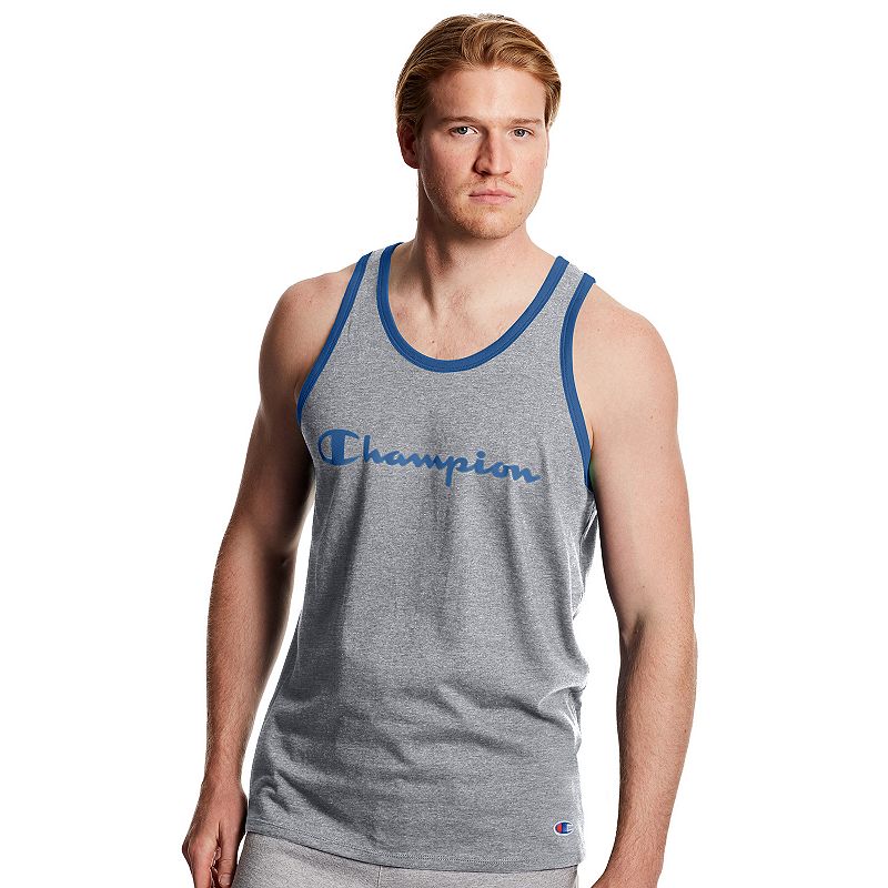 Champion Men's Classic Graphic Tank Top grey,blue