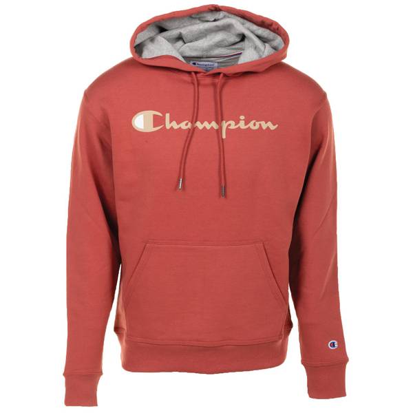 Champion Men's PowerBlend Graphic Hoodie Redwood Red
