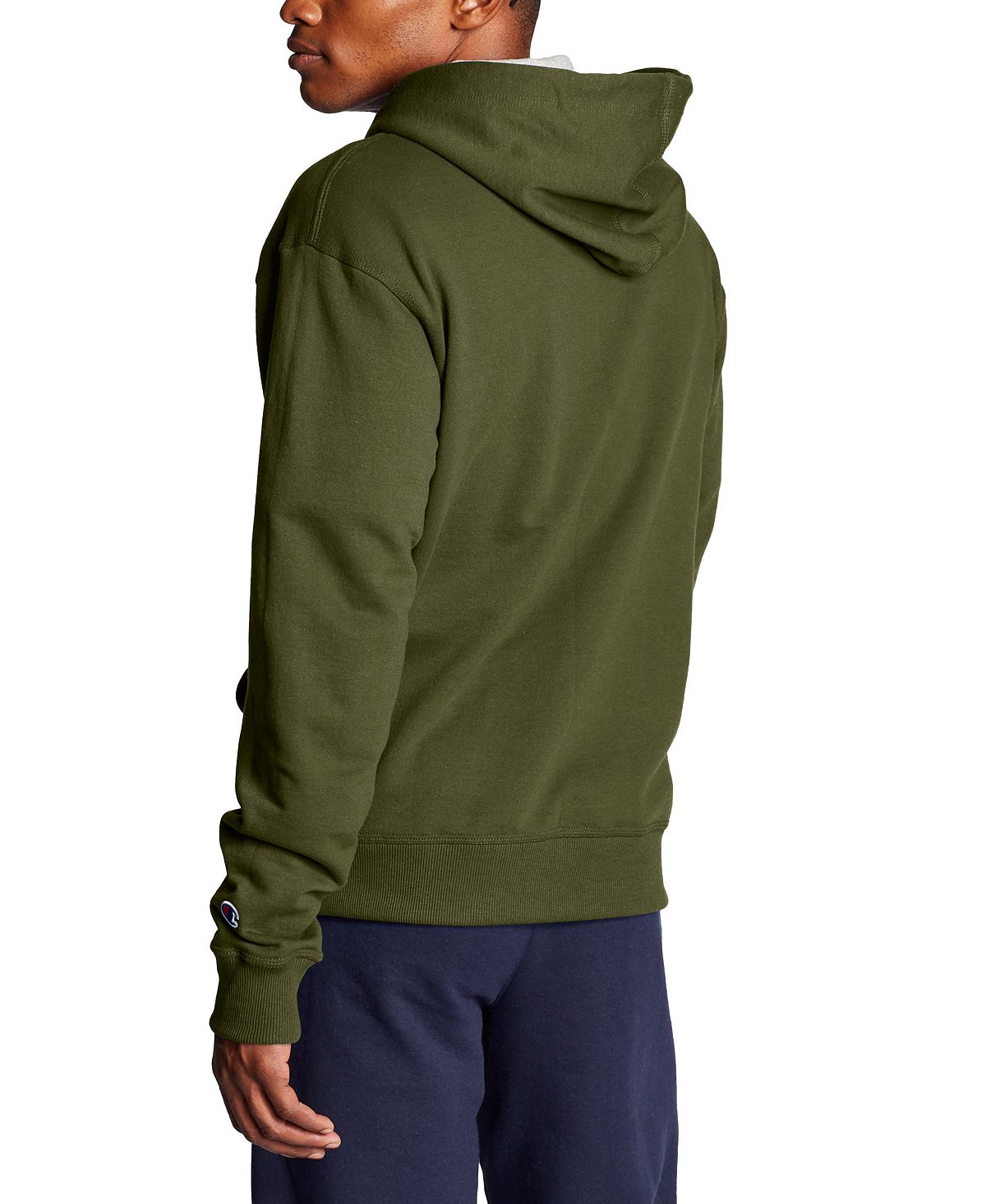 Champion Powerblend Fleece Zip Hoodie Cargo Olive