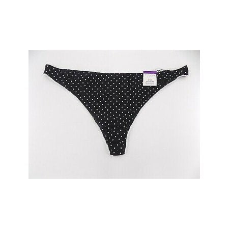Charter Club CHARTER CLUB Intimates Black Polka Dot Everyday Thong