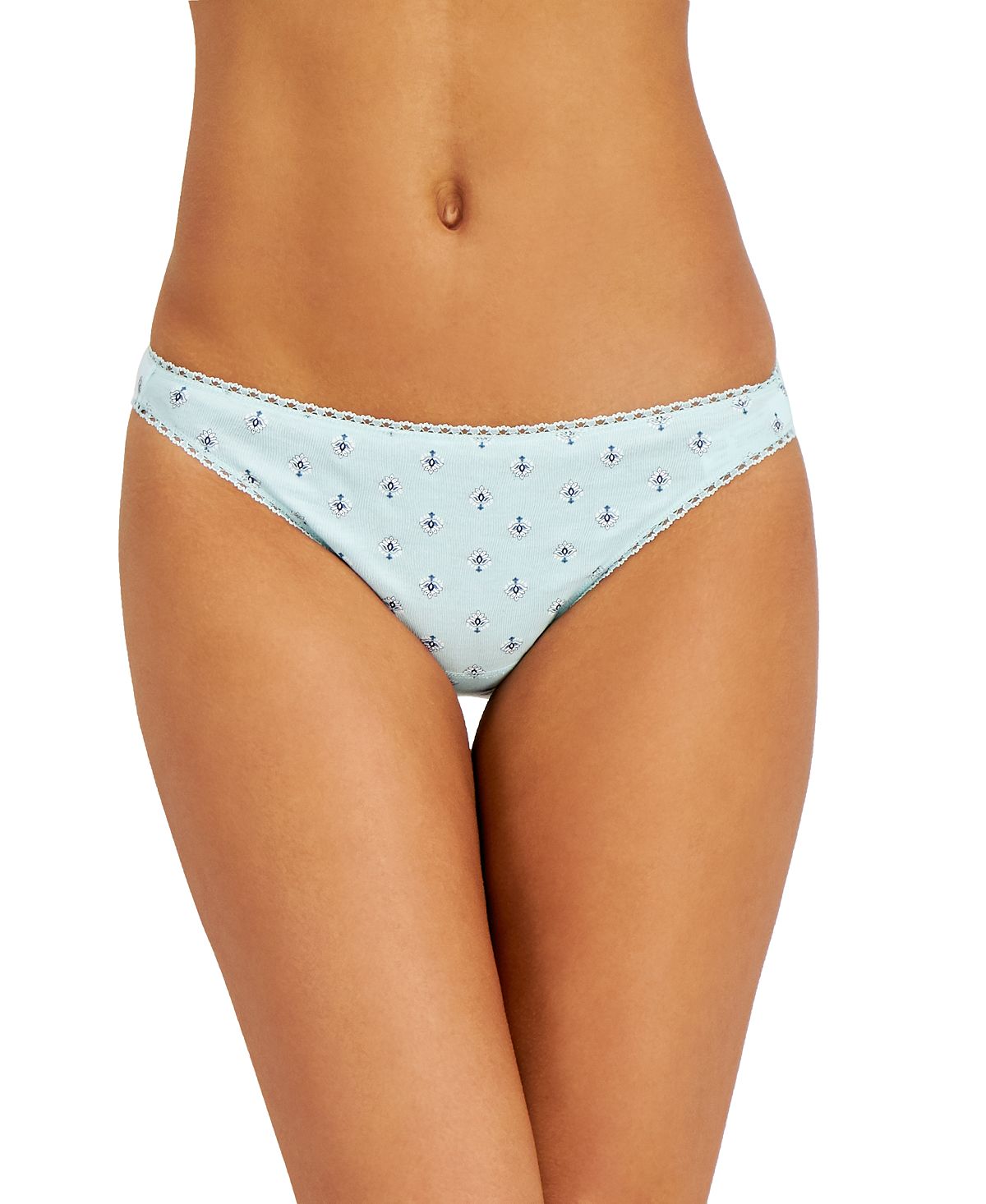 Charter Club Everyday Cotton Bikini Underwear Blue Light