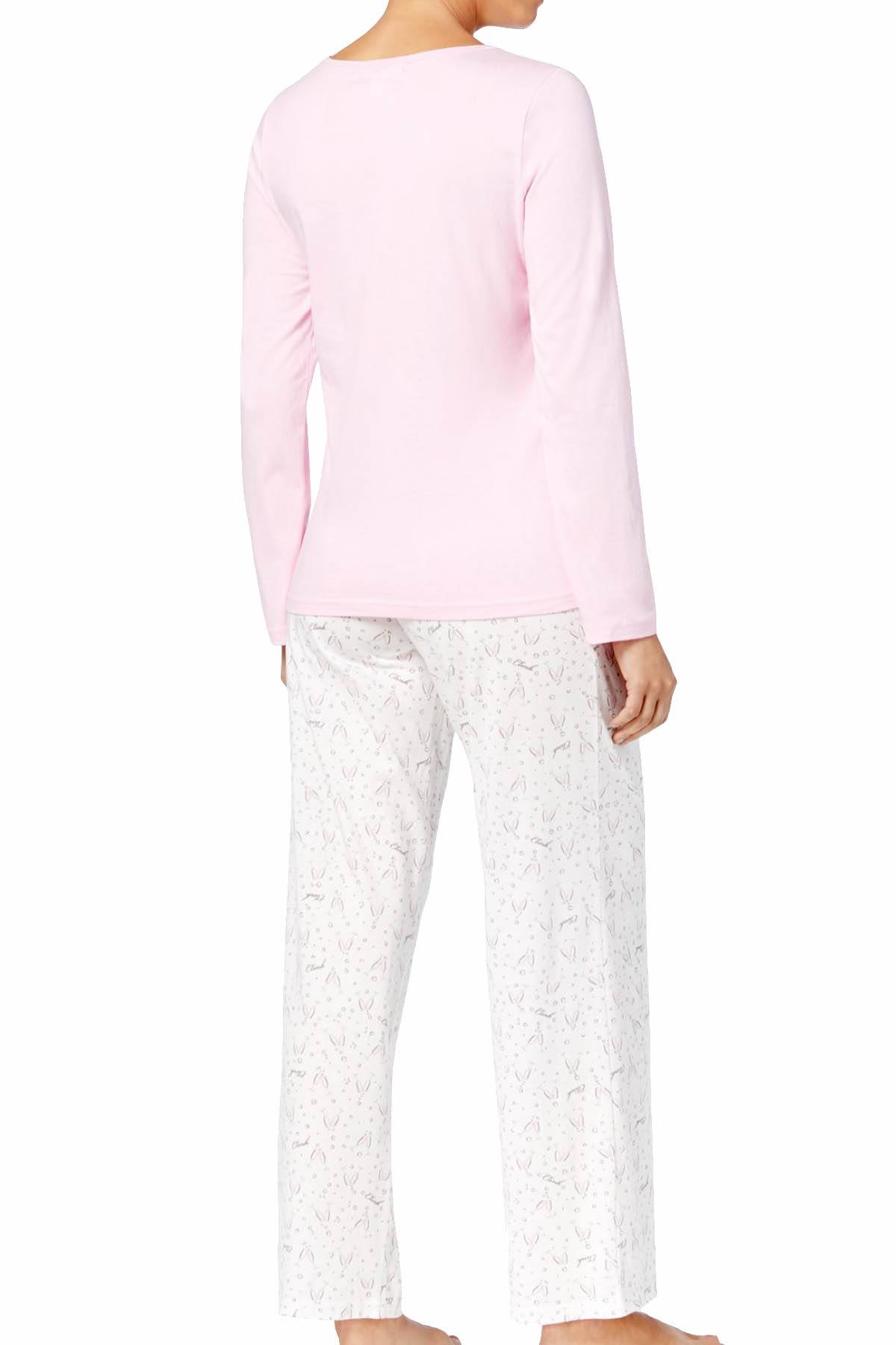 Charter Club Intimates Champagne-Bubbly Printed Pajama Set