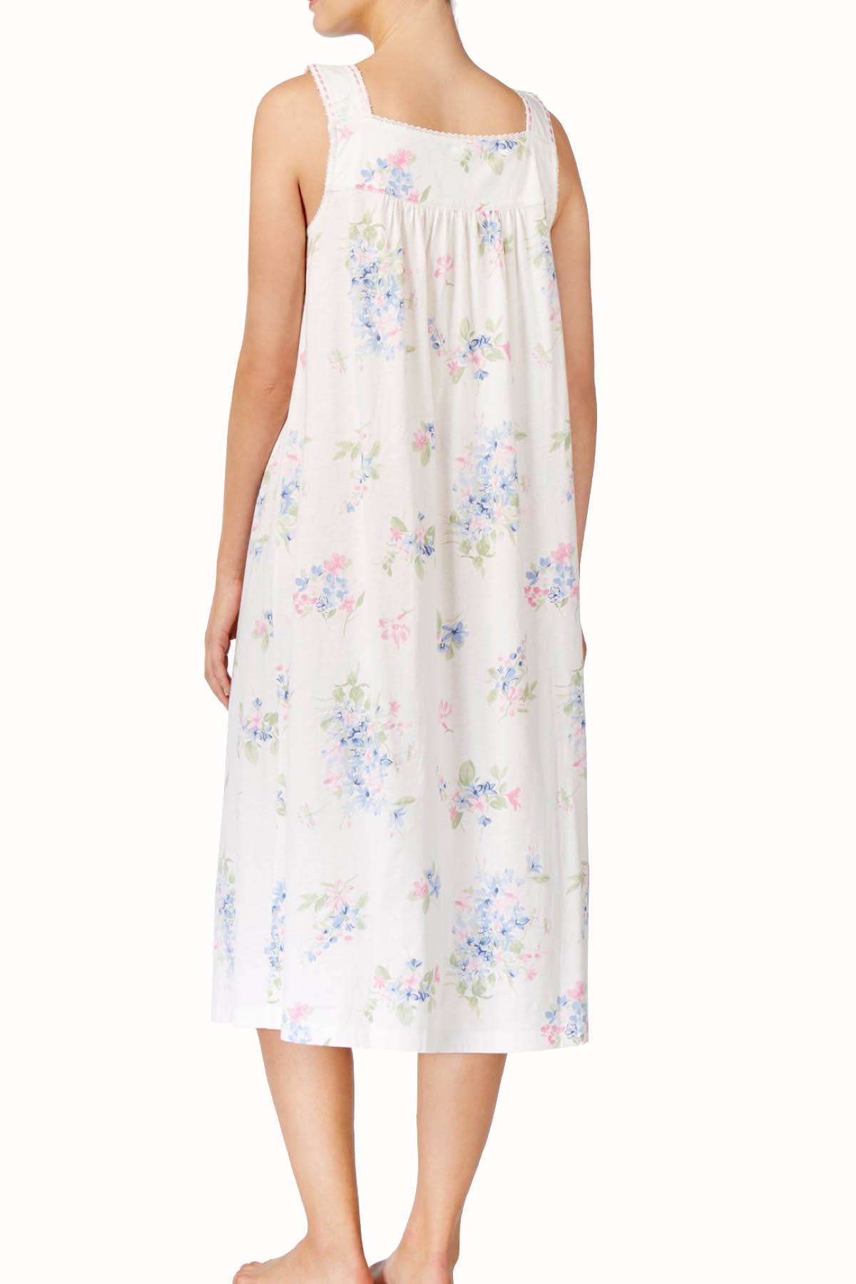 Charter Club Intimates Fall-Floral Printed Cotton-Knit Nightgown