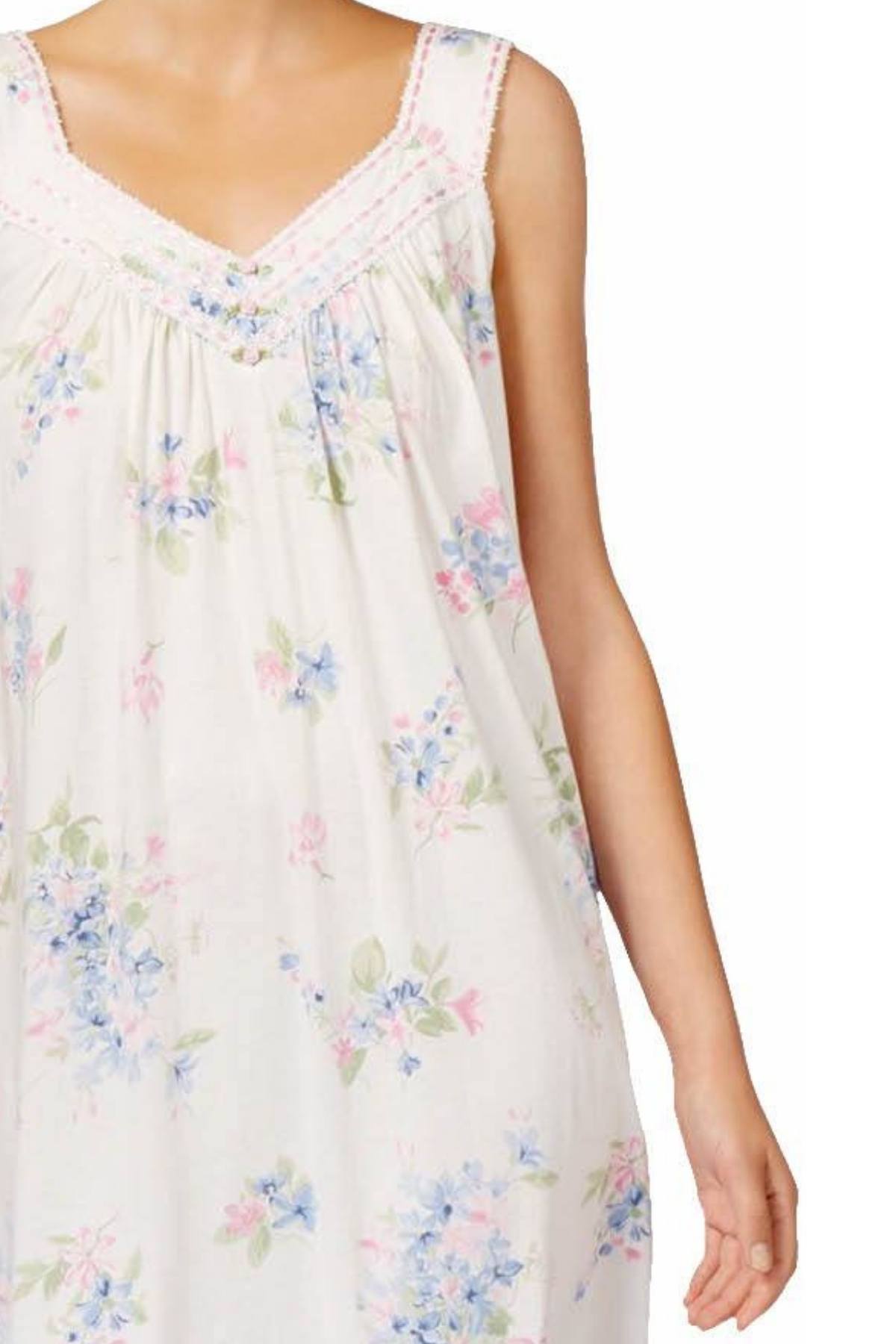 Charter Club Intimates Fall-Floral Printed Cotton-Knit Nightgown