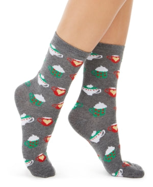 Charter Club Women's Hot Cocoa Crew Socks