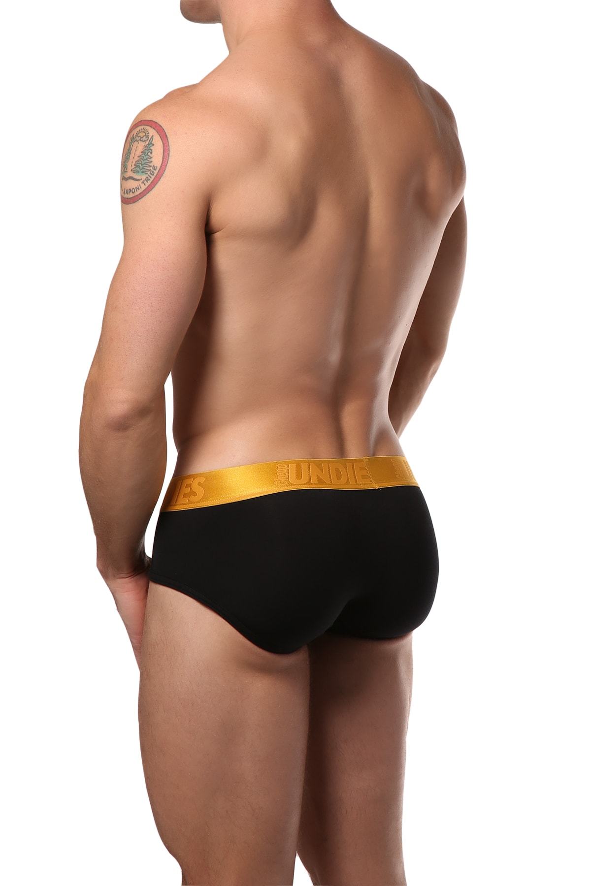 CheapUndies Black Metallic Brief