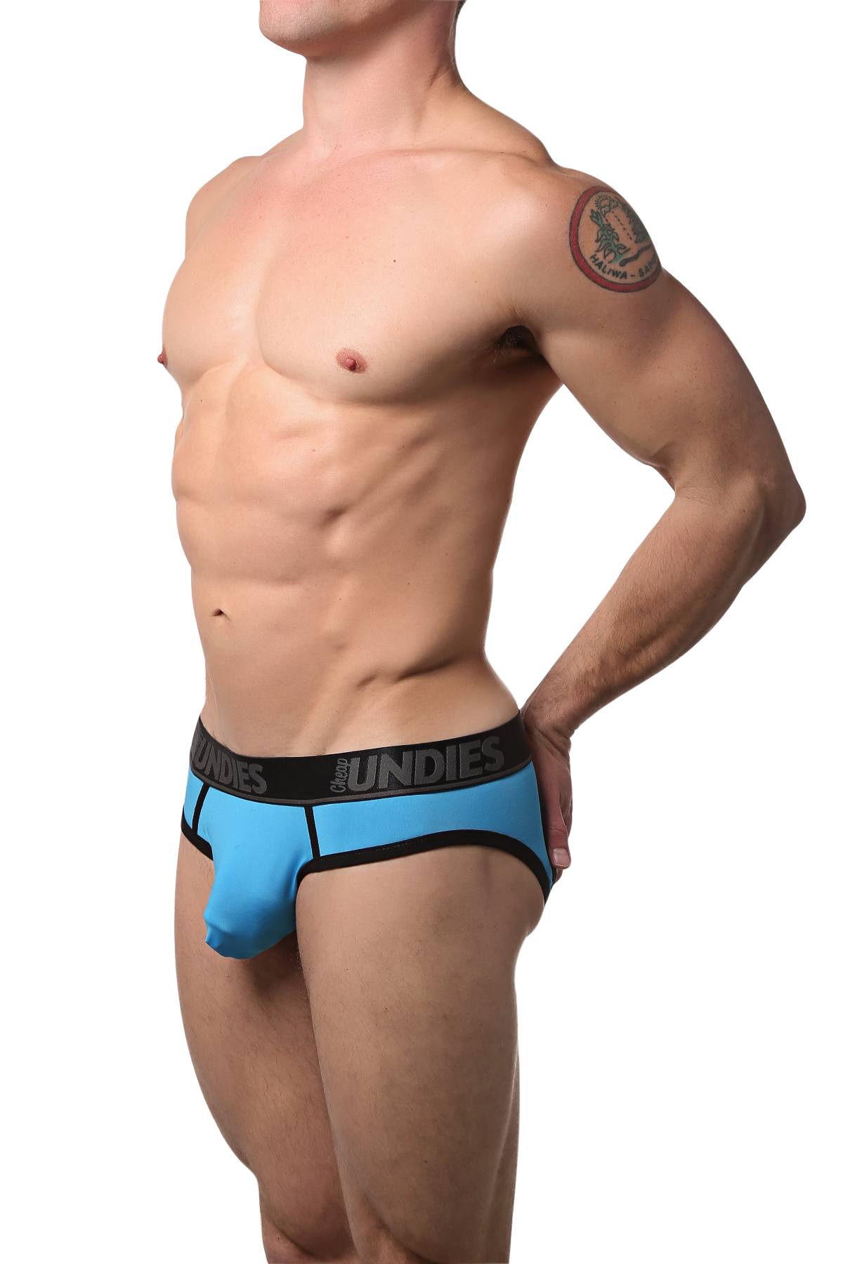 CheapUndies Blue Sports Jock Brief