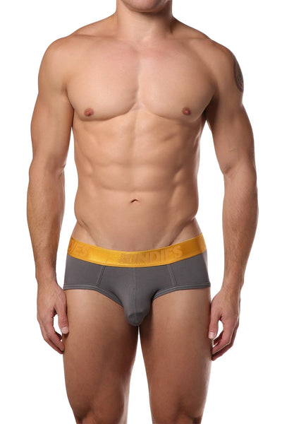 CheapUndies Charcoal Metallic Brief