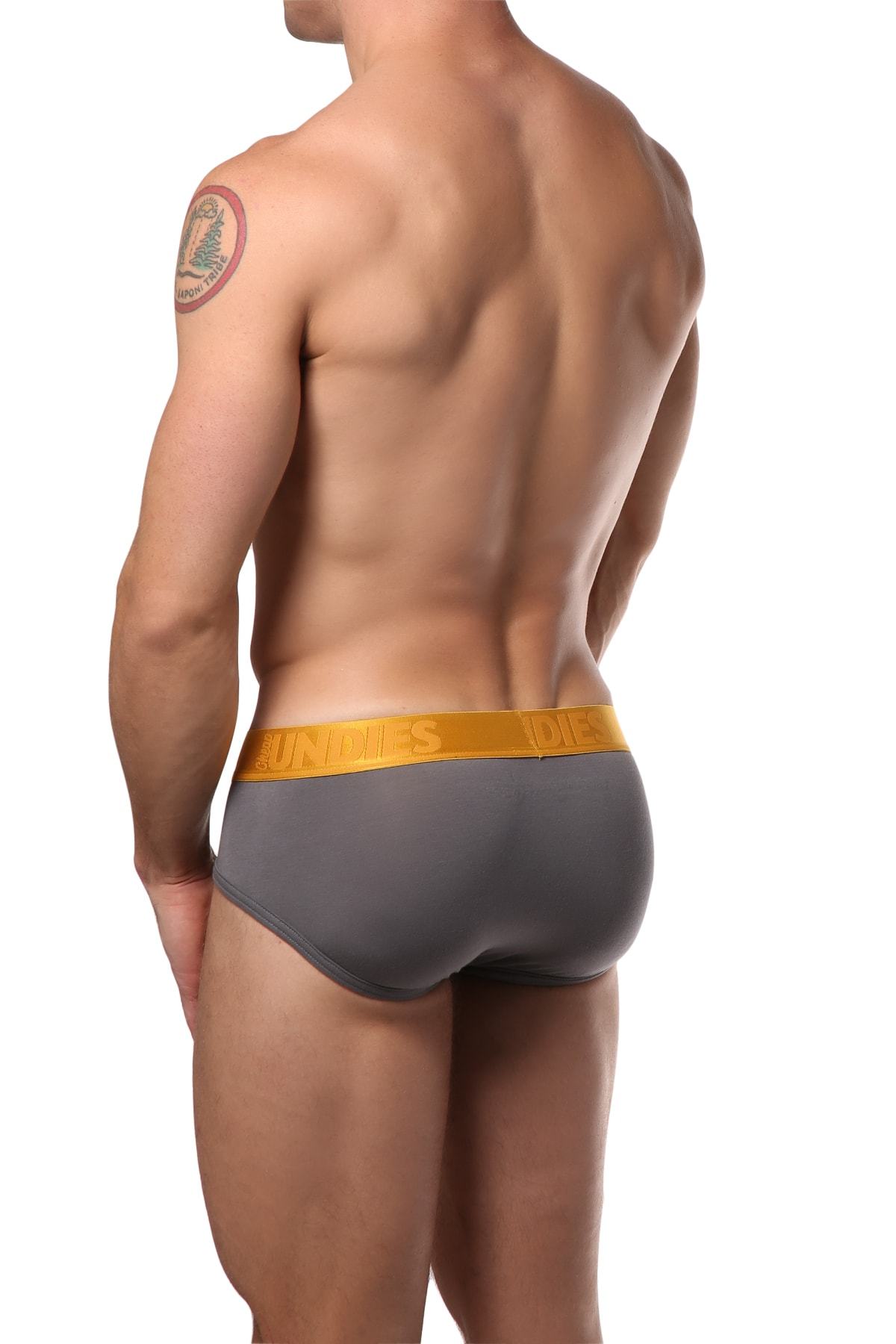 CheapUndies Charcoal Metallic Brief