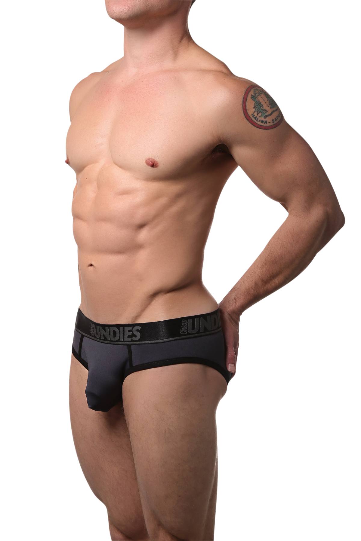 CheapUndies Charcoal Sports Jock Brief