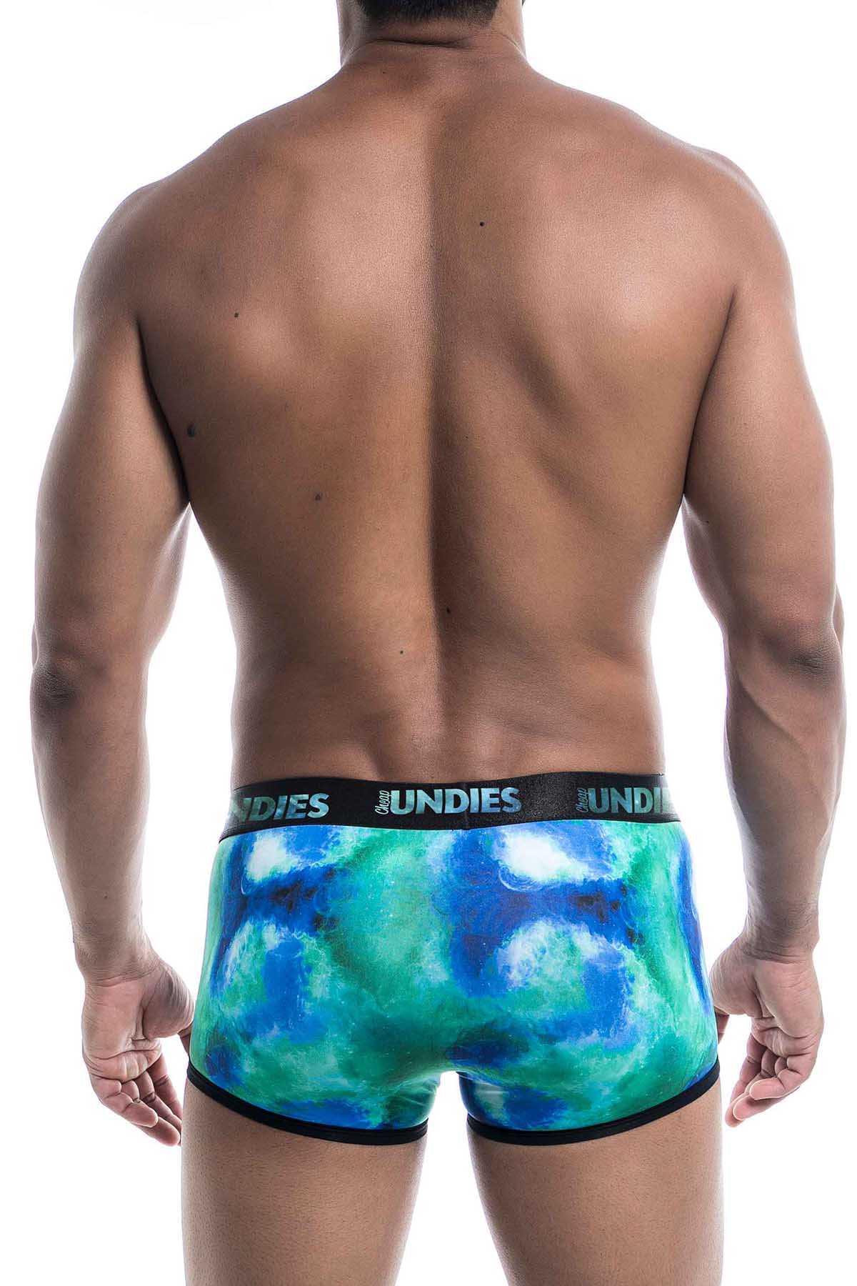 CheapUndies Green Galaxy Trunk