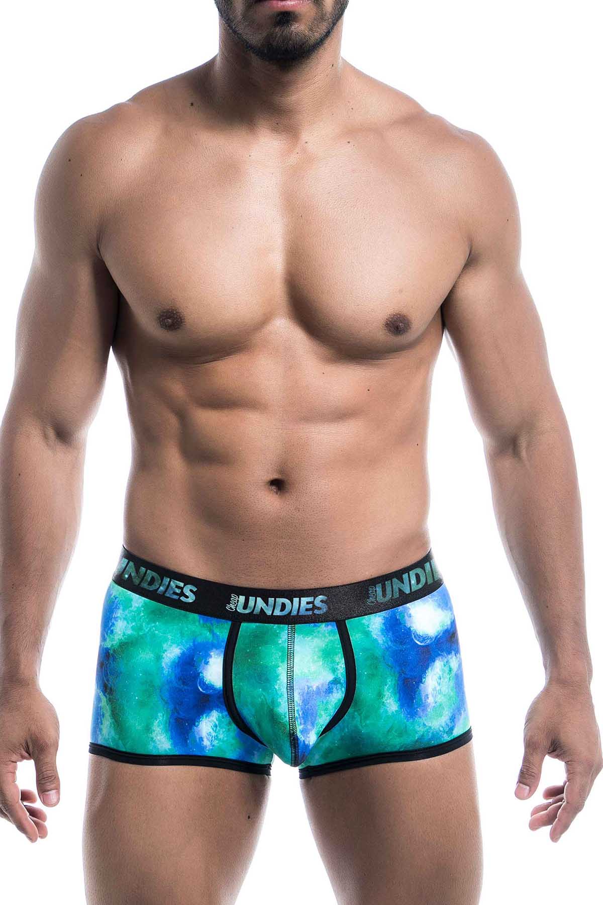 CheapUndies Green Galaxy Trunk