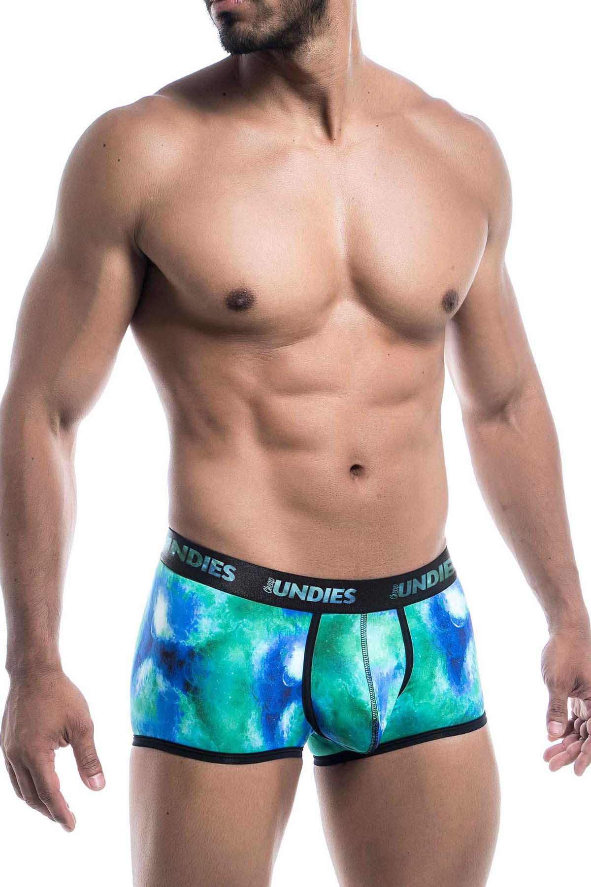 CheapUndies Green Galaxy Trunk