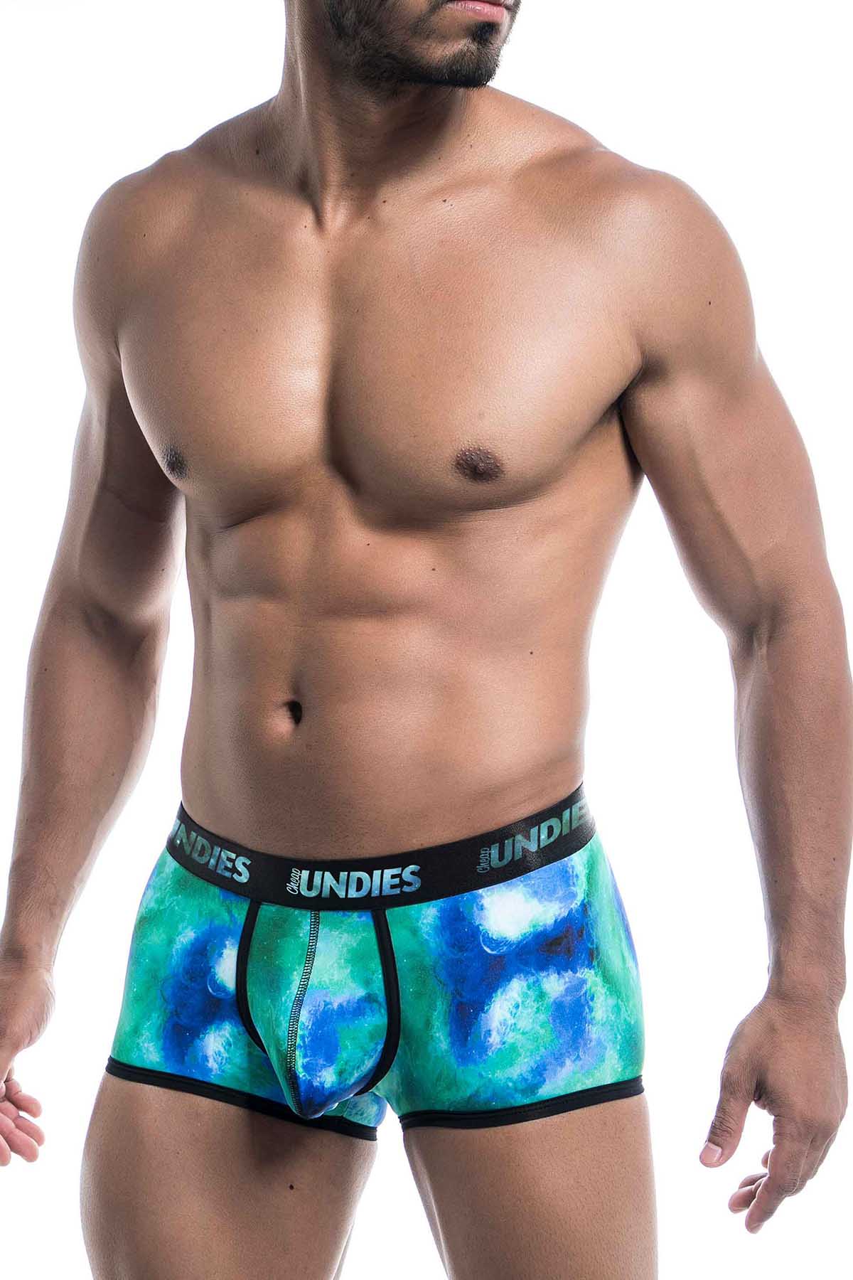 CheapUndies Green Galaxy Trunk