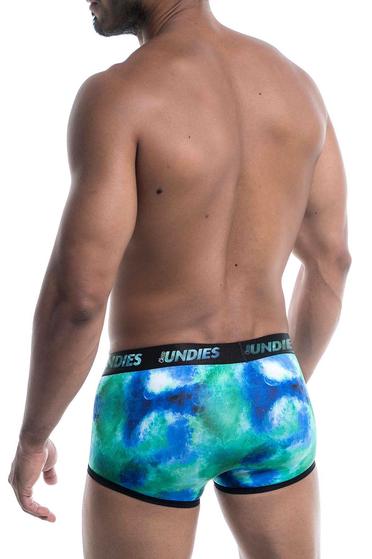 CheapUndies Green Galaxy Trunk