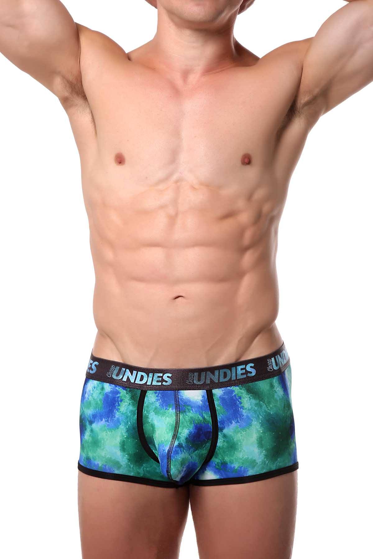 CheapUndies Green Galaxy Trunk