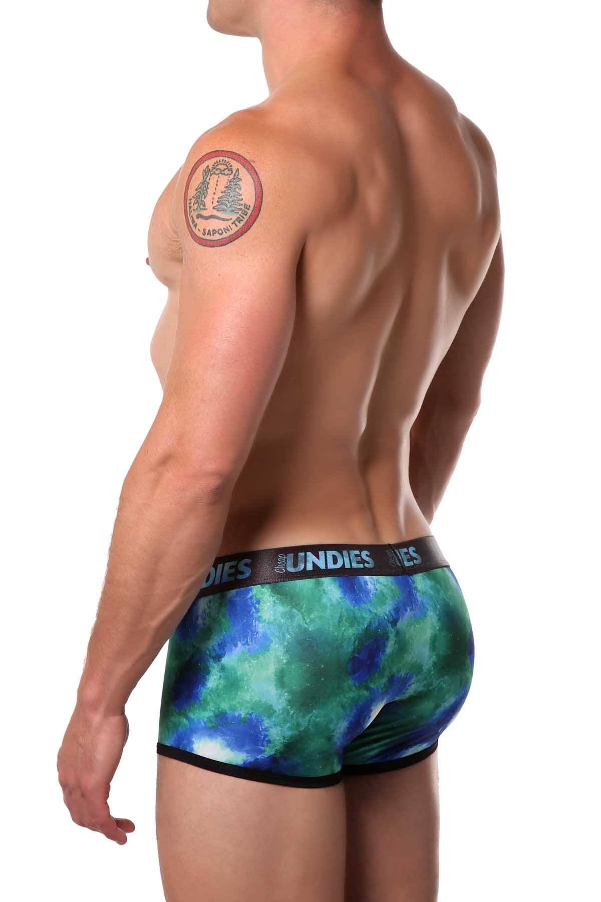 CheapUndies Green Galaxy Trunk