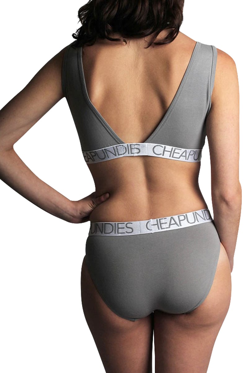 CheapUndies Grey Venus Sports Bra