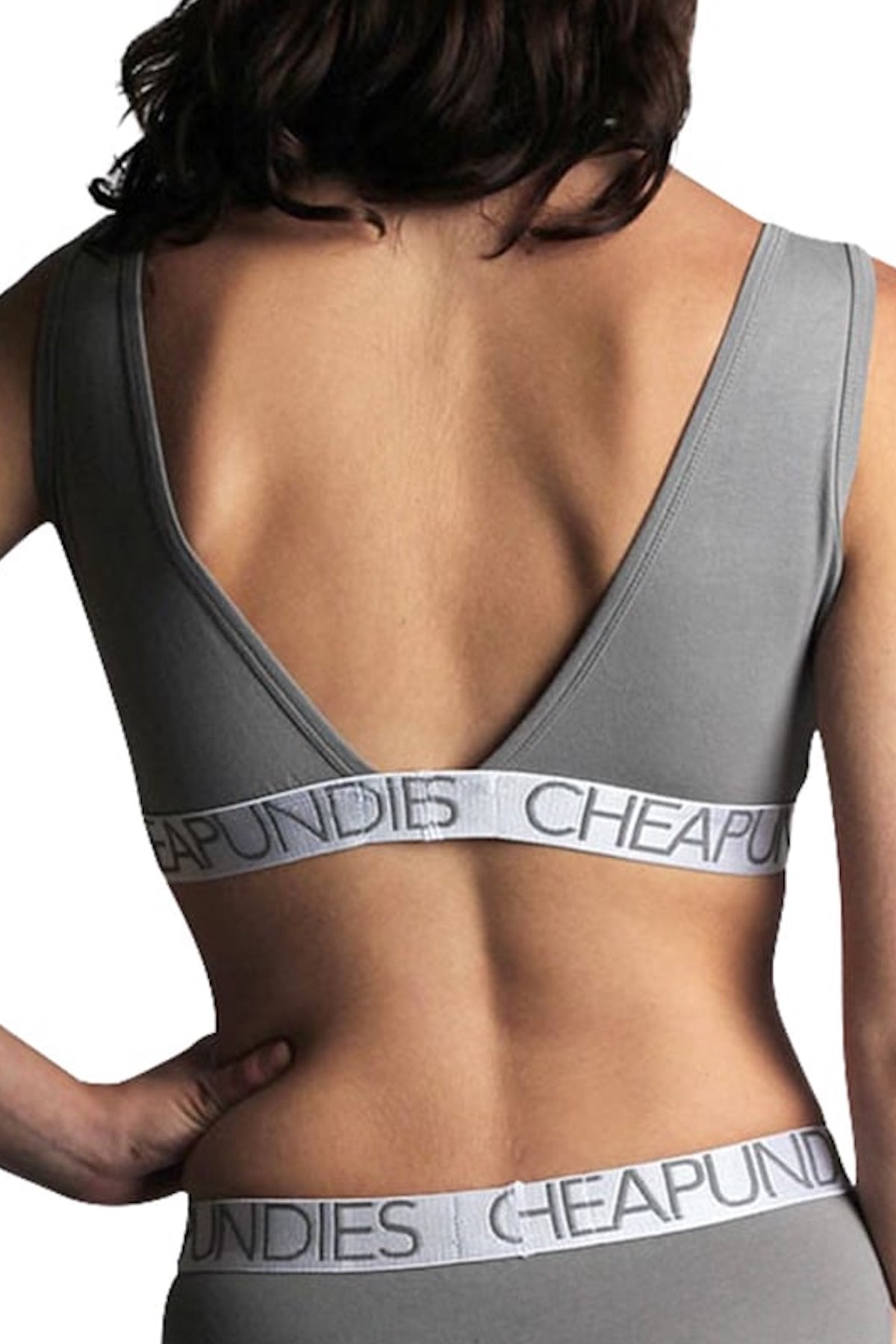 CheapUndies Grey Venus Sports Bra