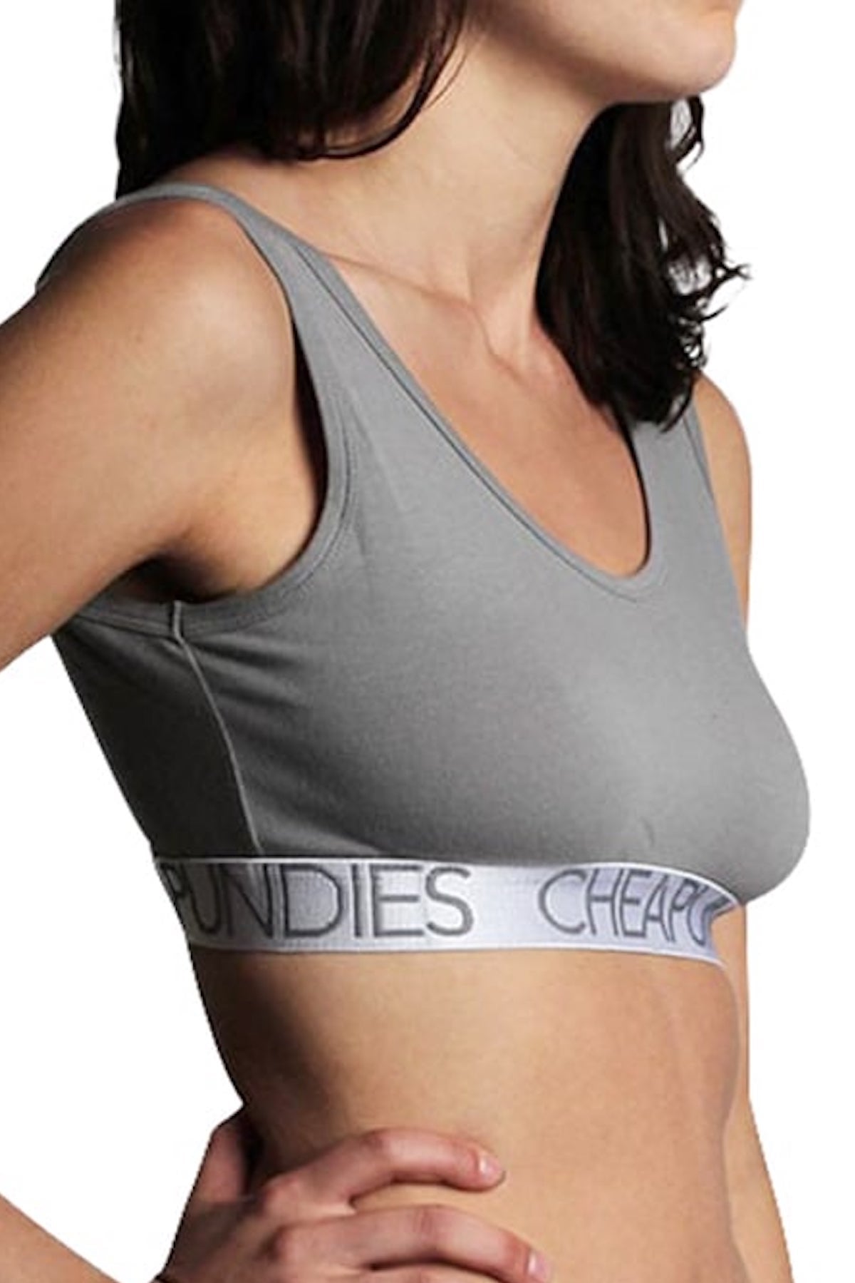 CheapUndies Grey Venus Sports Bra