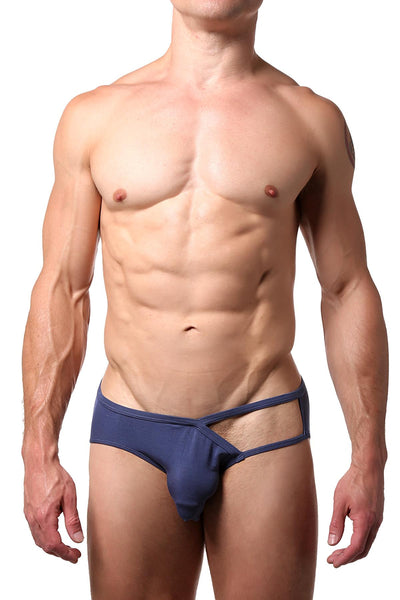 CheapUndies Navy Exposed Side Modal Brief