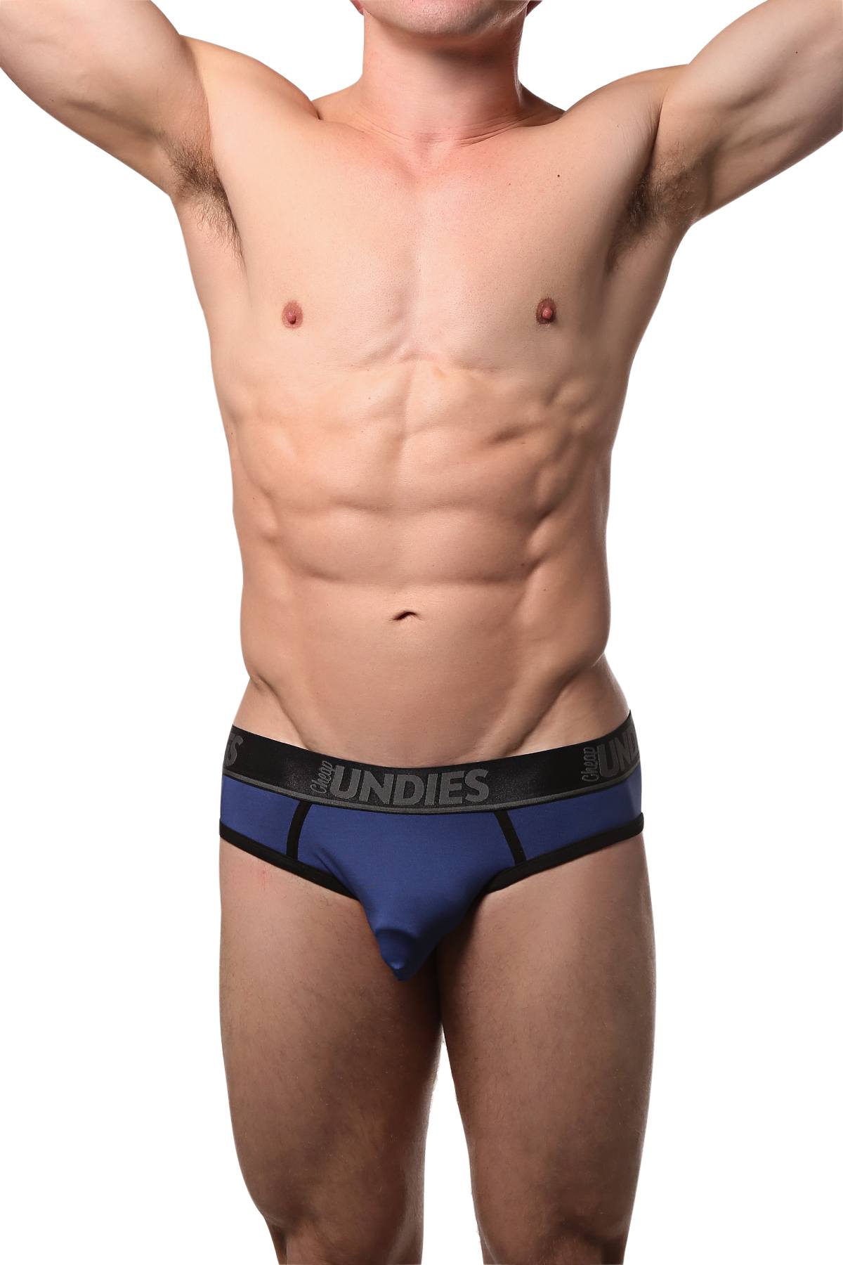 CheapUndies Navy Sports Jock Brief