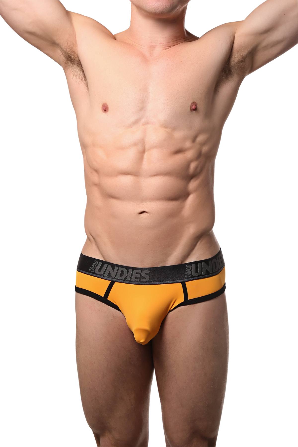 CheapUndies Orange Fluid Jockbrief