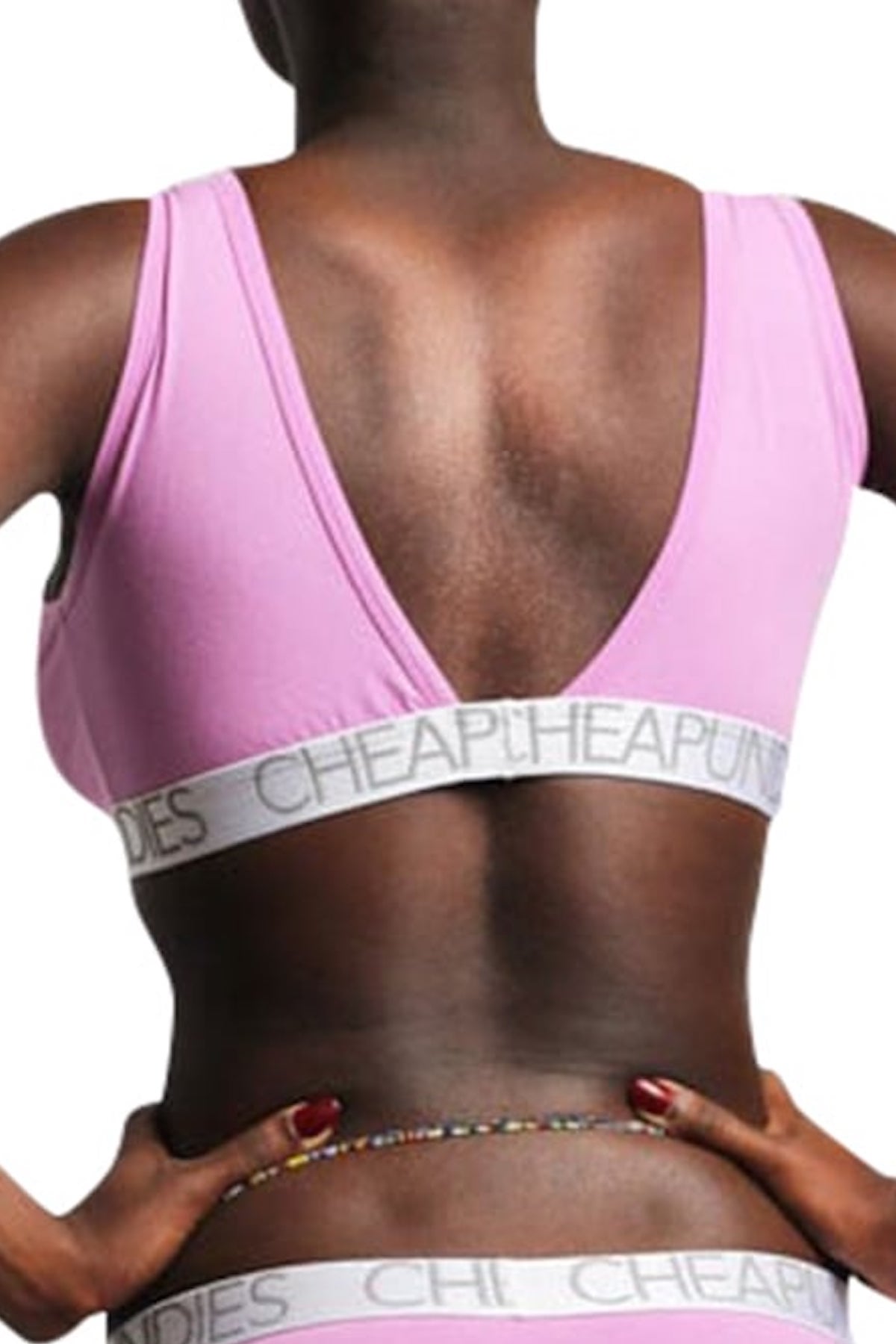 CheapUndies Pink Venus Sports Bra