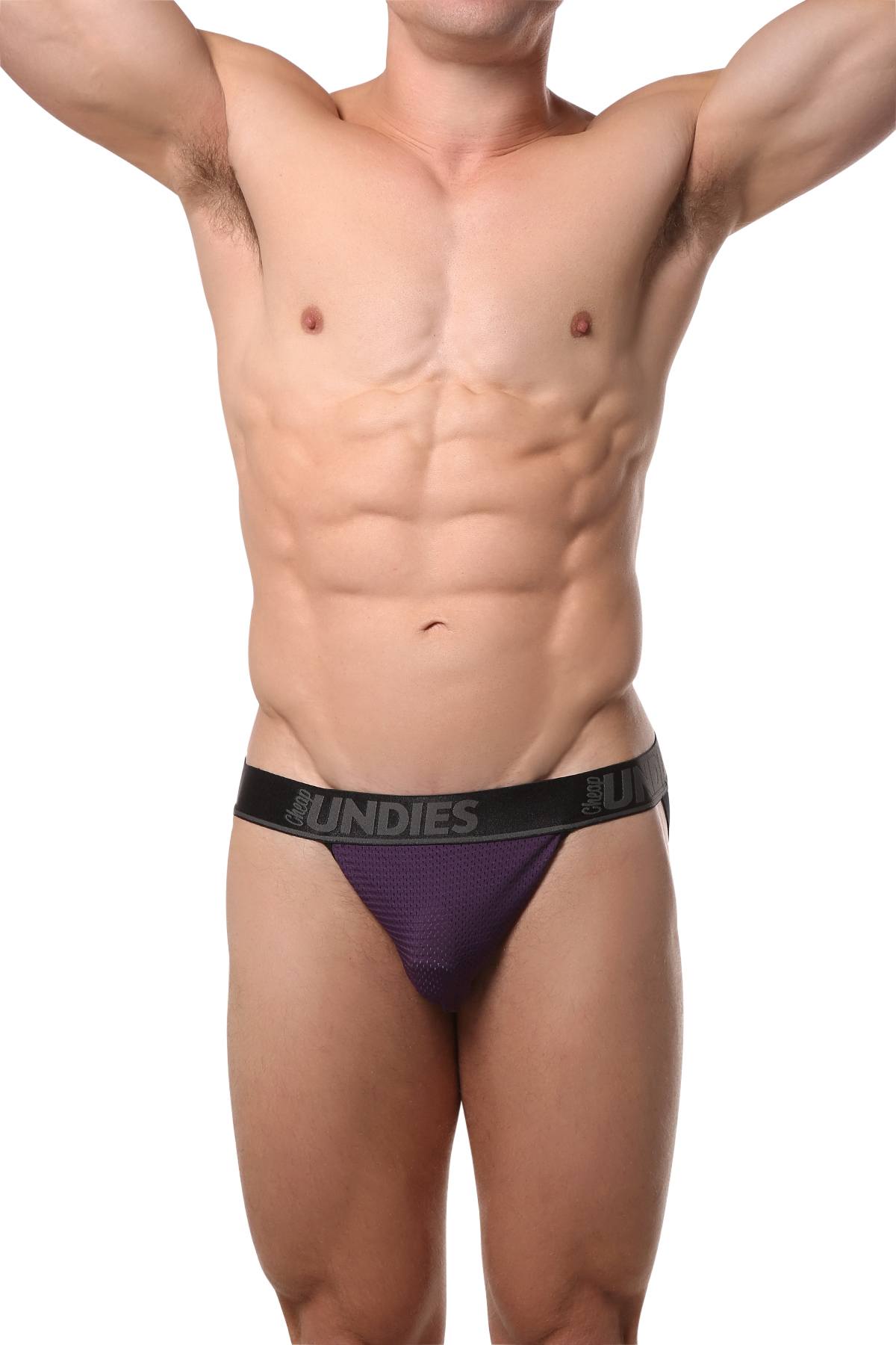 CheapUndies Purple Mesh Jockstrap