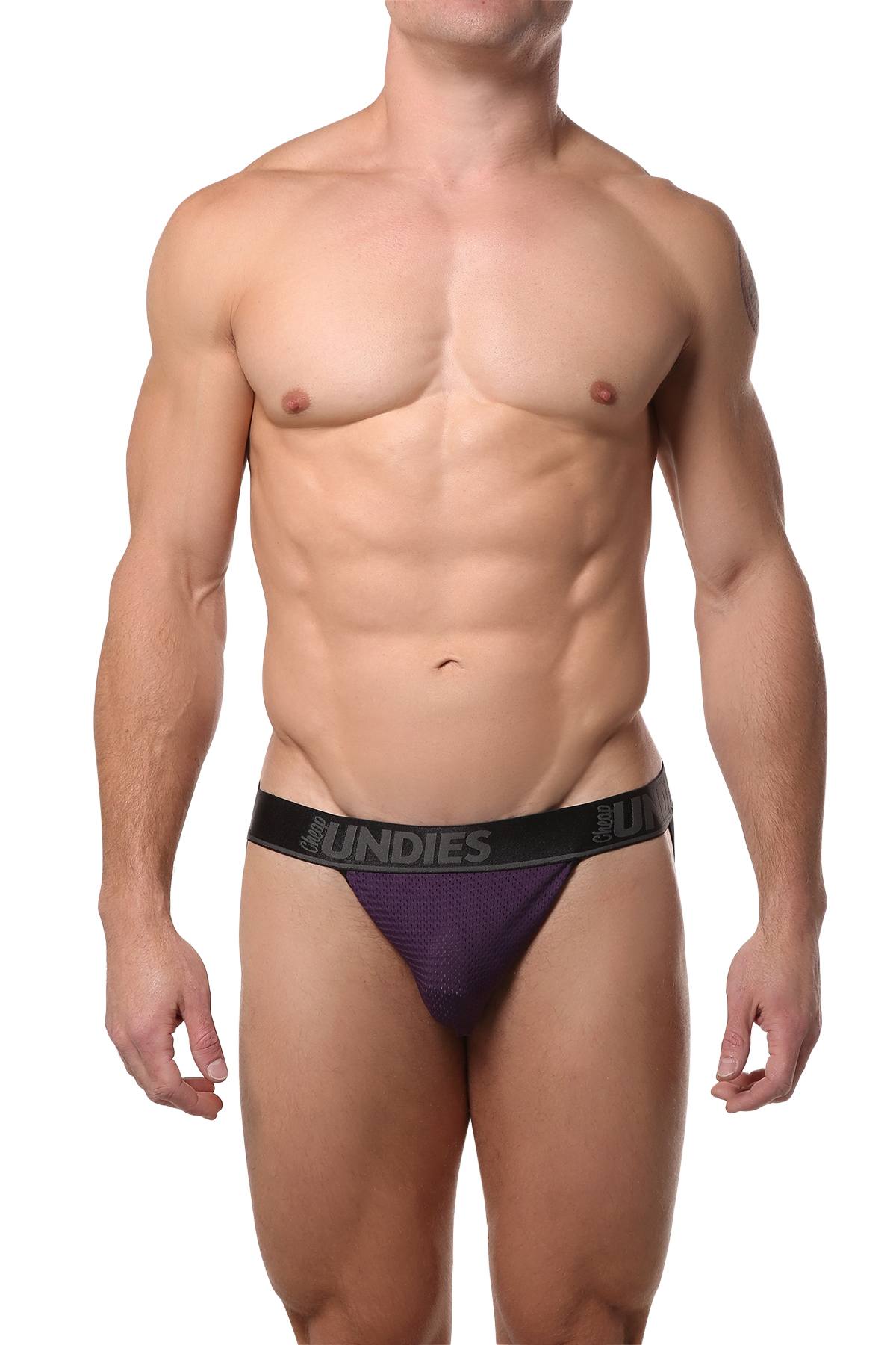 CheapUndies Purple Mesh Jockstrap