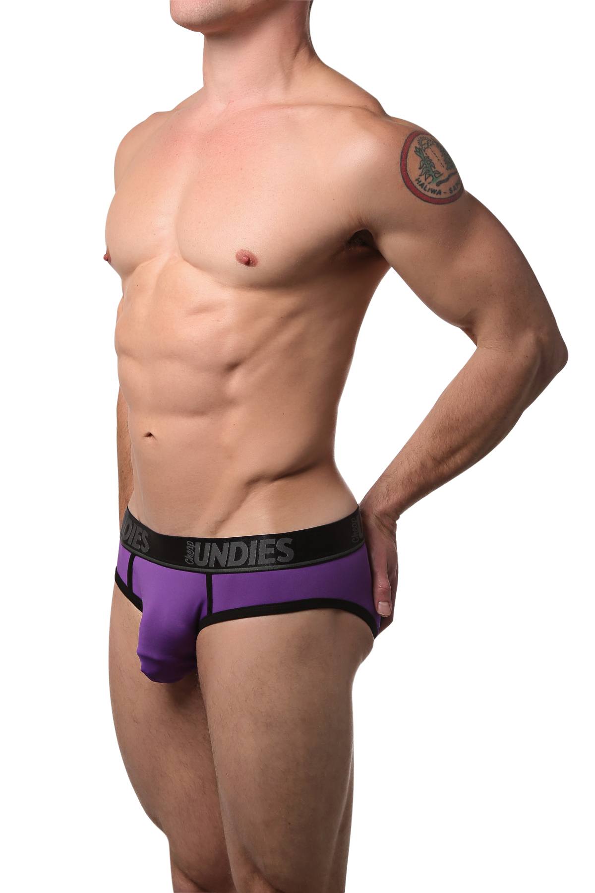 CheapUndies Purple Sports Jock Brief