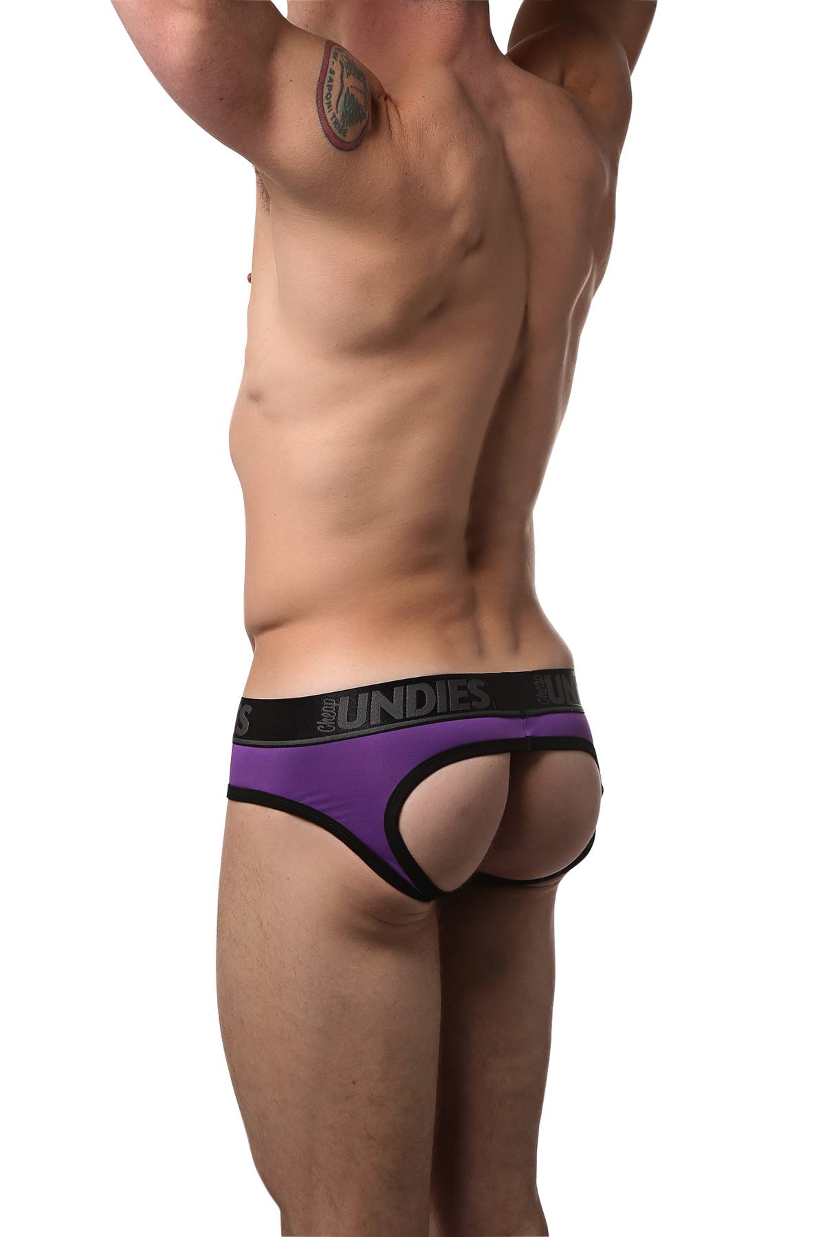 CheapUndies Purple Sports Jock Brief