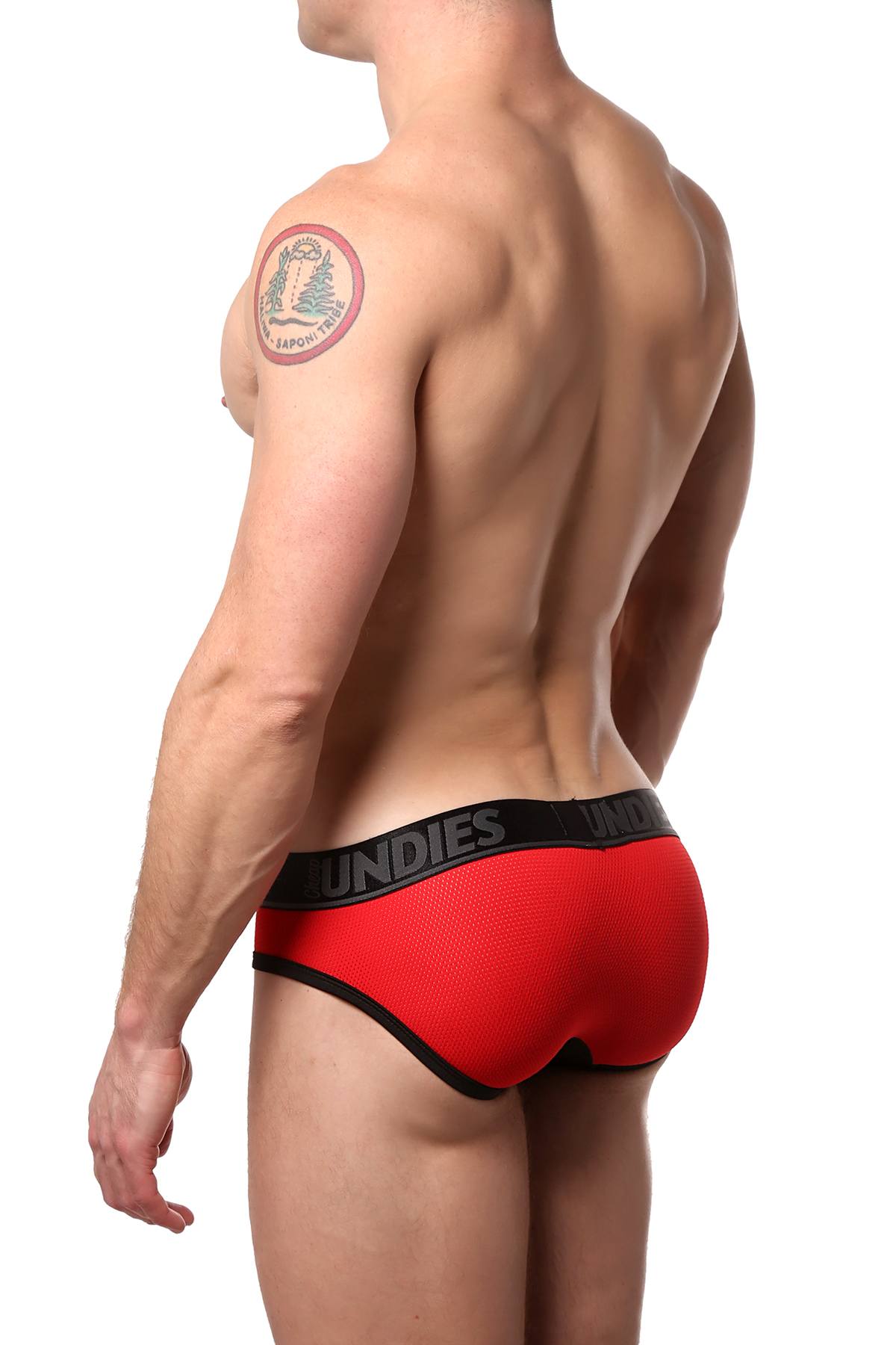 CheapUndies Red/Black Cool Mesh Brief