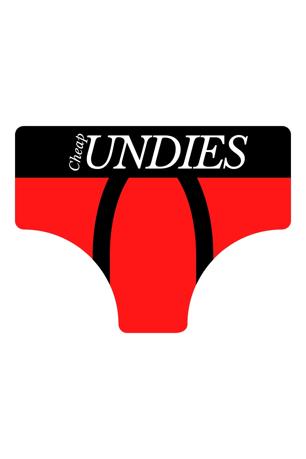 CheapUndies Red Contrast Trim Modal Brief