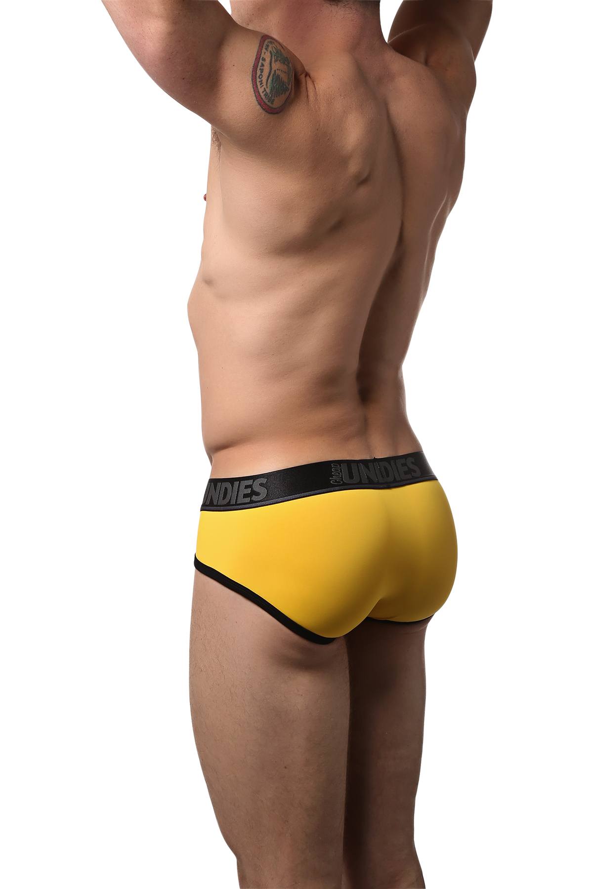 CheapUndies Yellow Fluid Brief