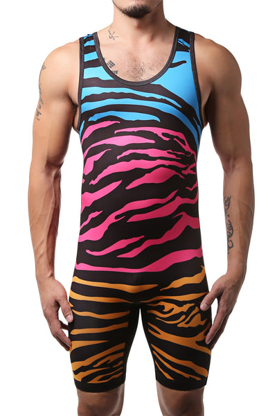 CheapUndies Zebra Fun Compression Singlet