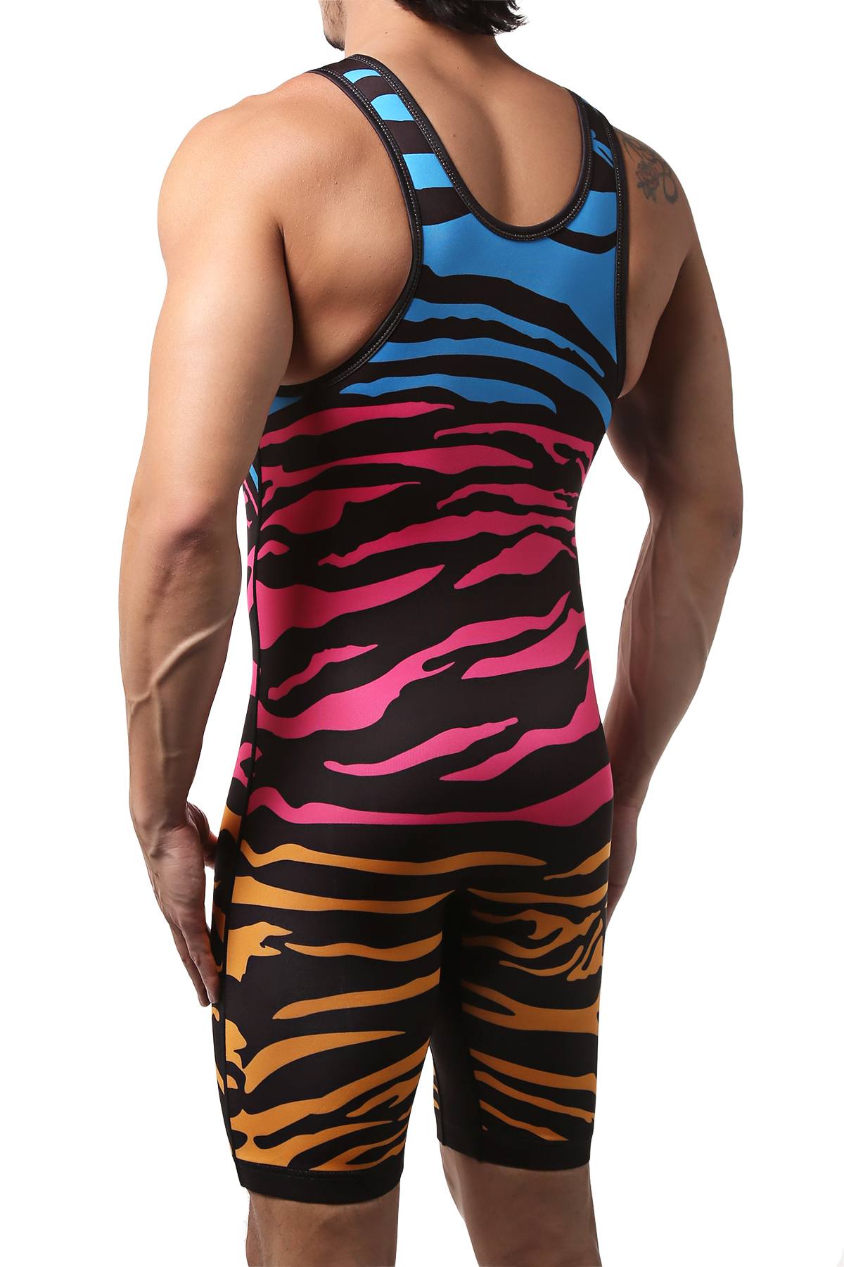 CheapUndies Zebra Fun Compression Singlet