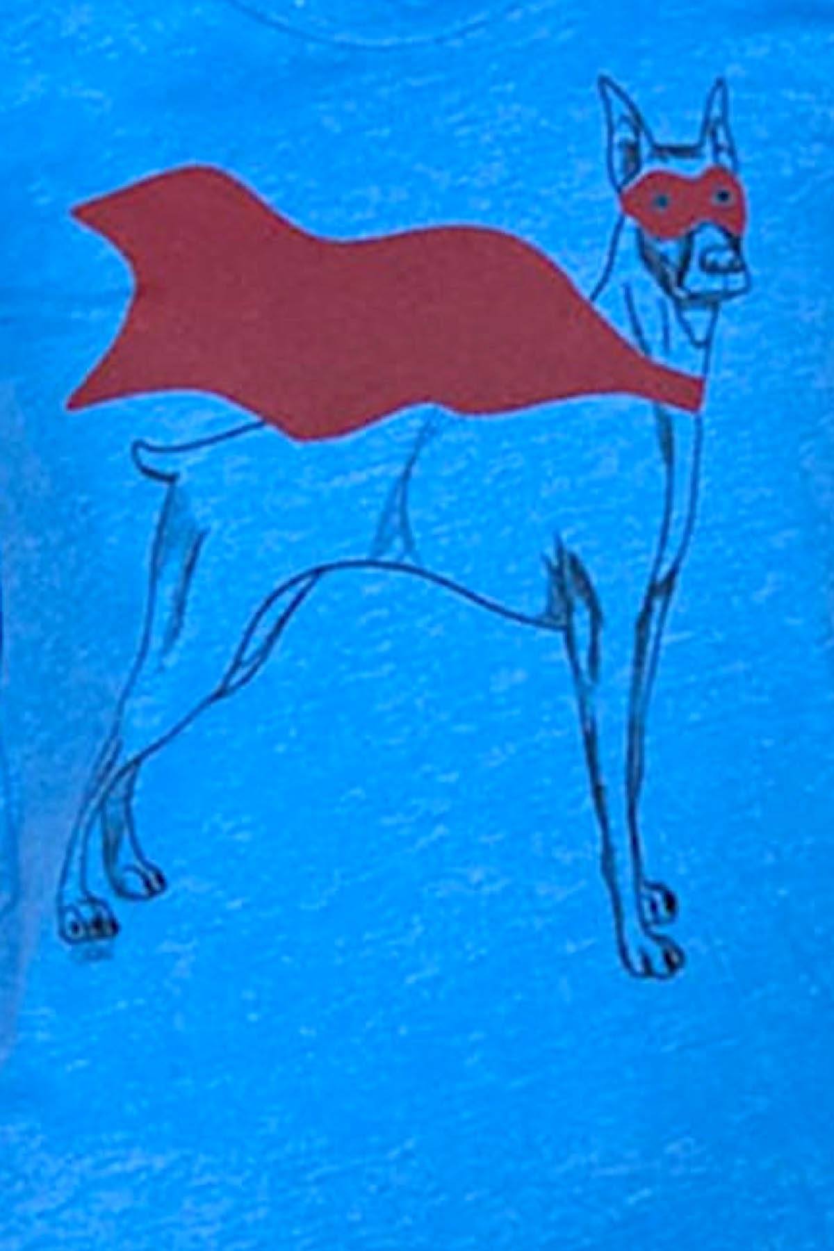 Choke Blue Dober-Man Tee