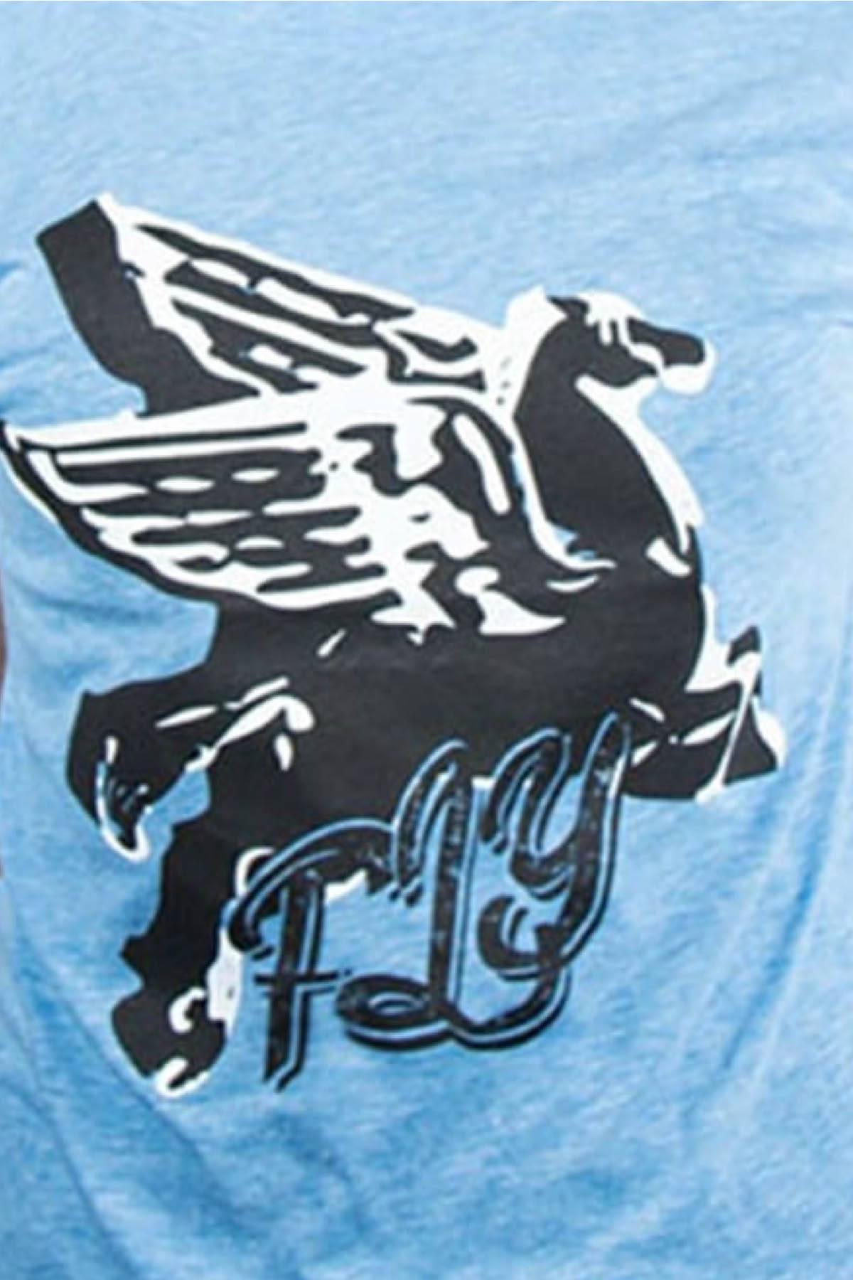 Choke Blue Fly Dolman Tee