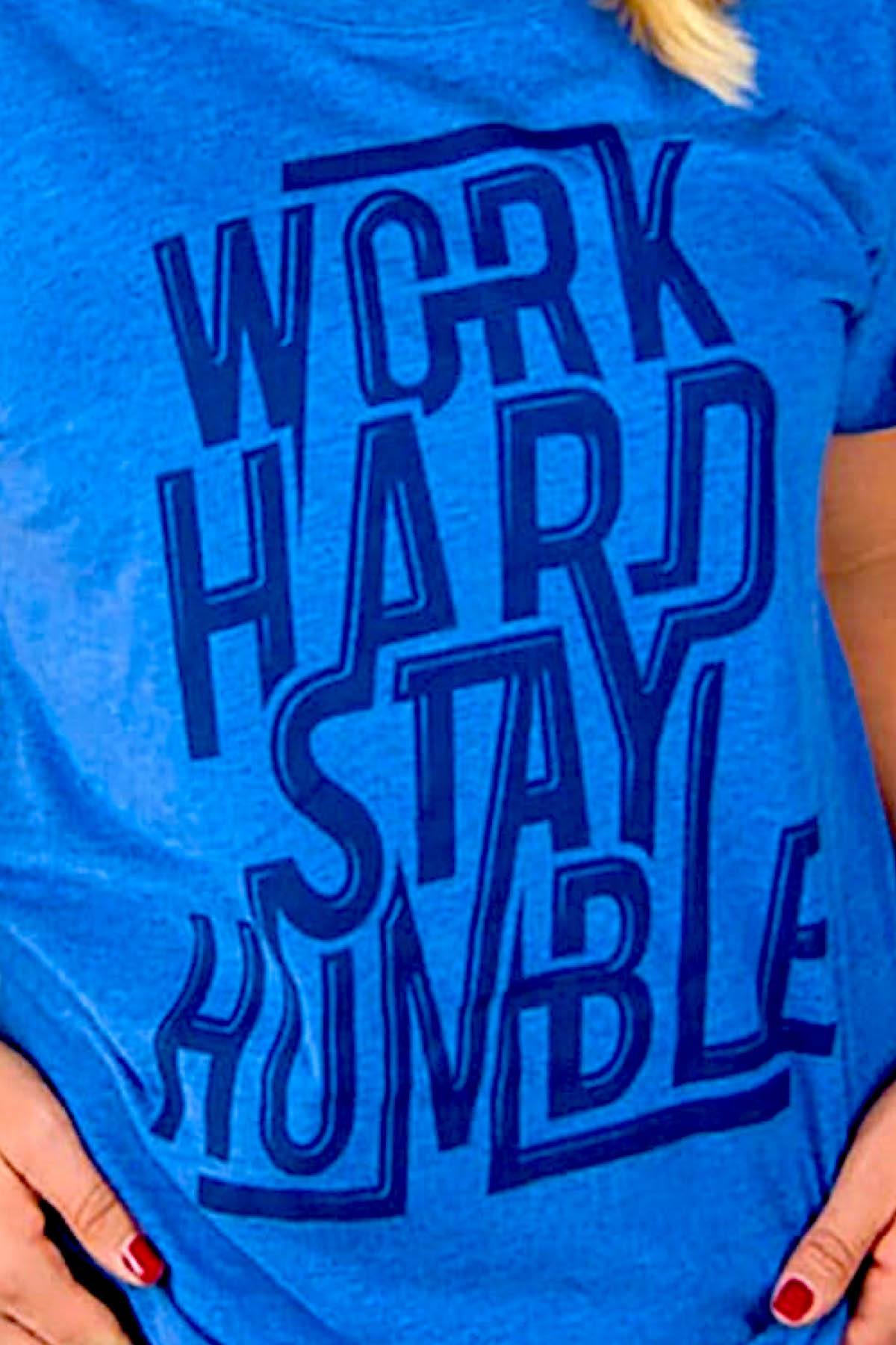 Choke Blue Stay-Humble Dolman Tee