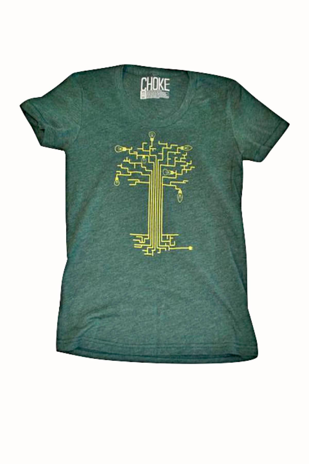 Choke Green Circuit-Tree Tee