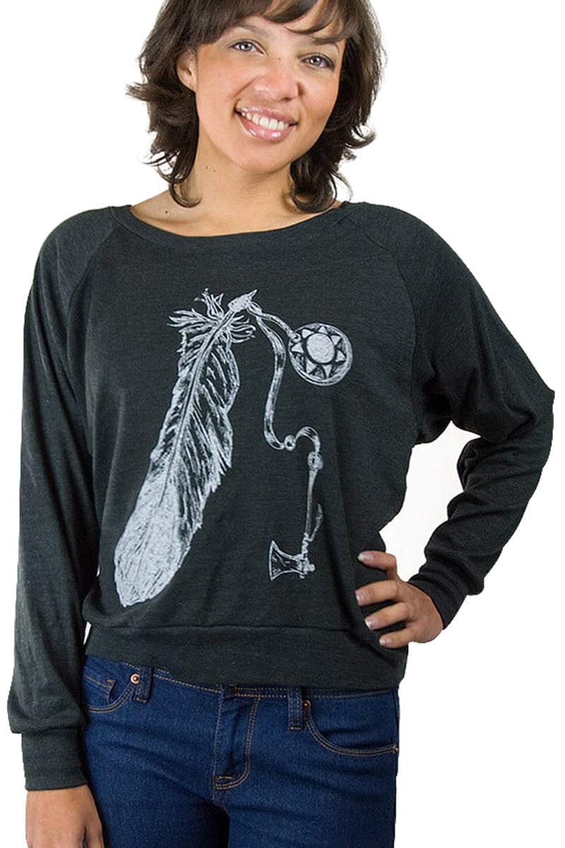Choke Grey Feather Sweatshirt