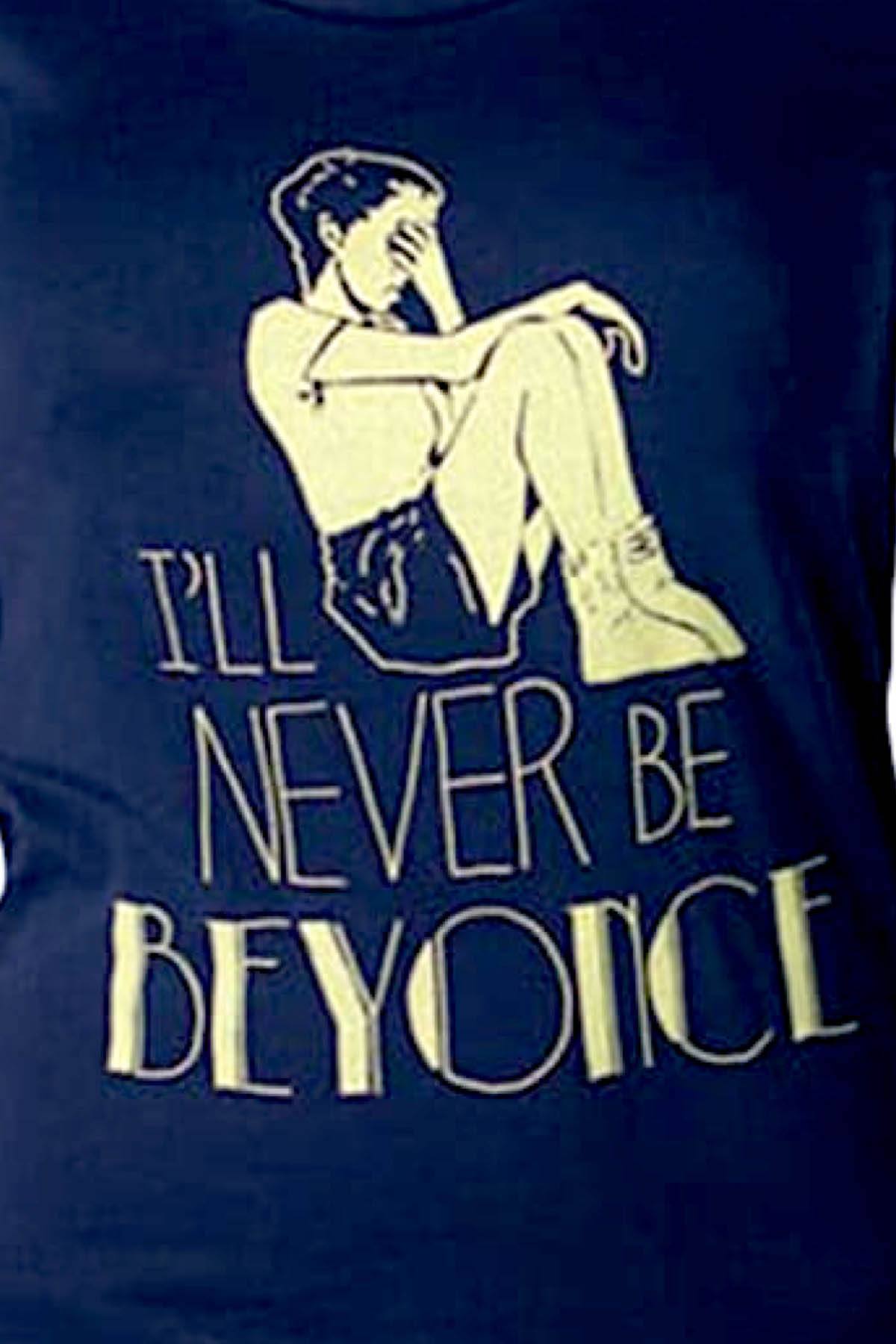Choke Navy Beyonce Tee